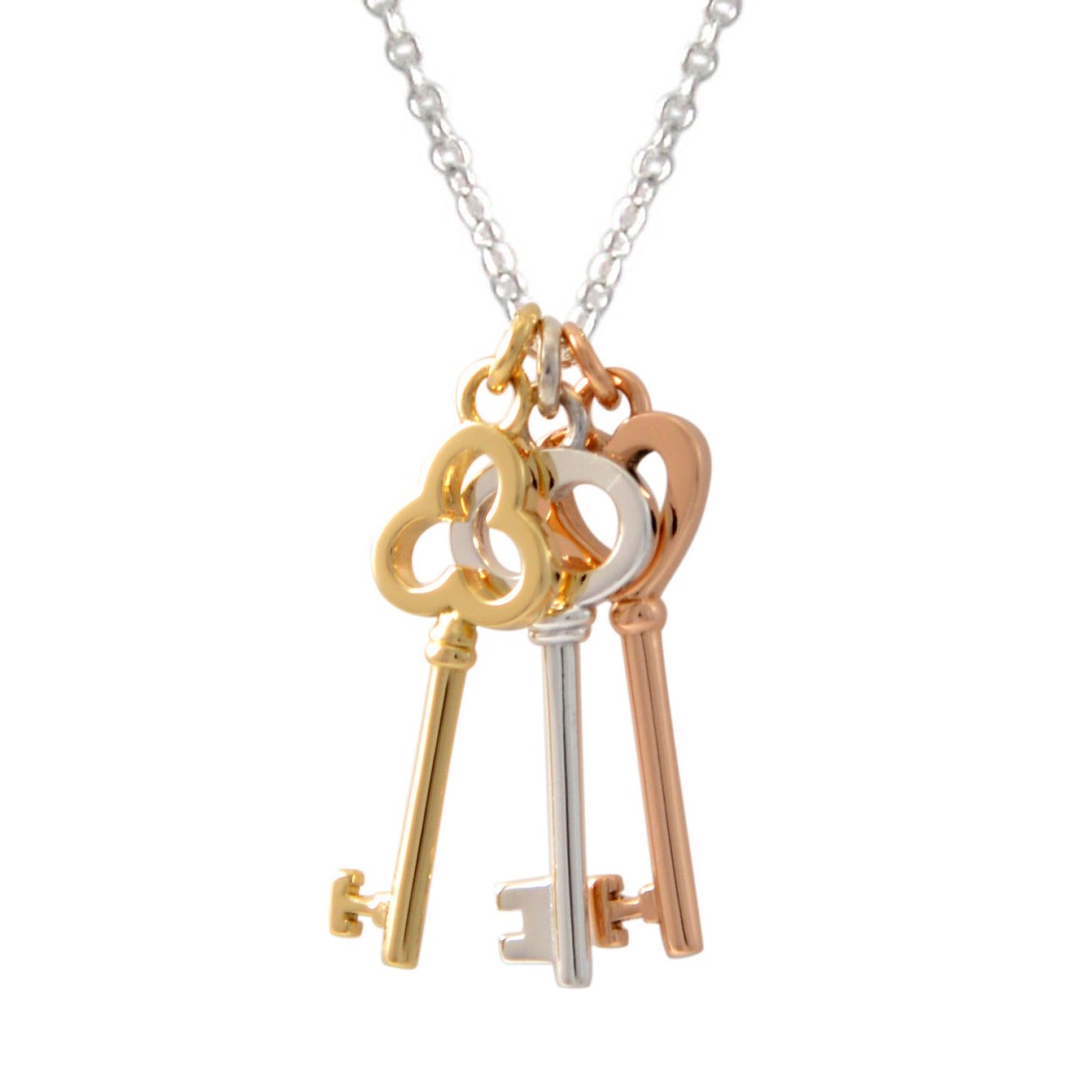 ティファニー TIFFANY&CO 28335679 スリー キー ペンダント (18KRG/SS/18KYG) ネックレス 41cm