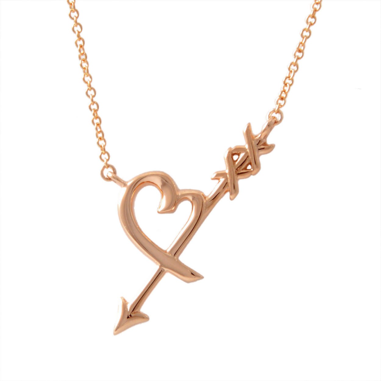 ティファニー TIFFANY&CO 36343192 パロマ・ピカソ グラフティ ハート&アロー ペンダント (18KRG) ネックレス 41～46cm