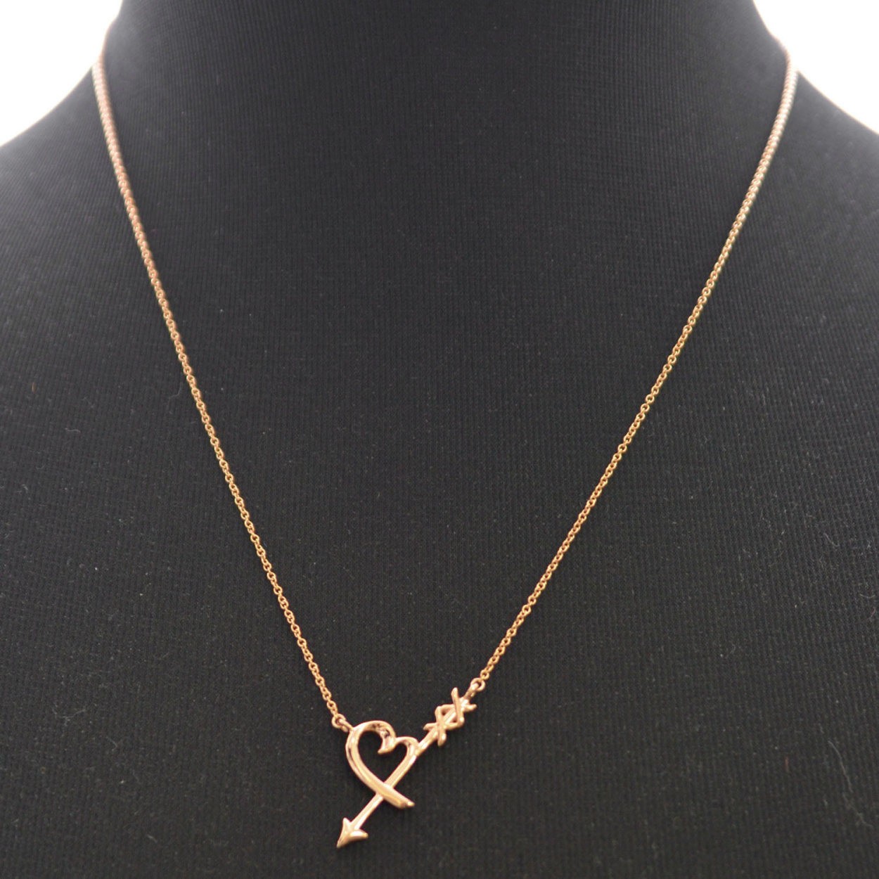 ティファニー TIFFANY&CO 36343192 パロマ・ピカソ グラフティ ハート&アロー ペンダント (18KRG) ネックレス 41～46cm