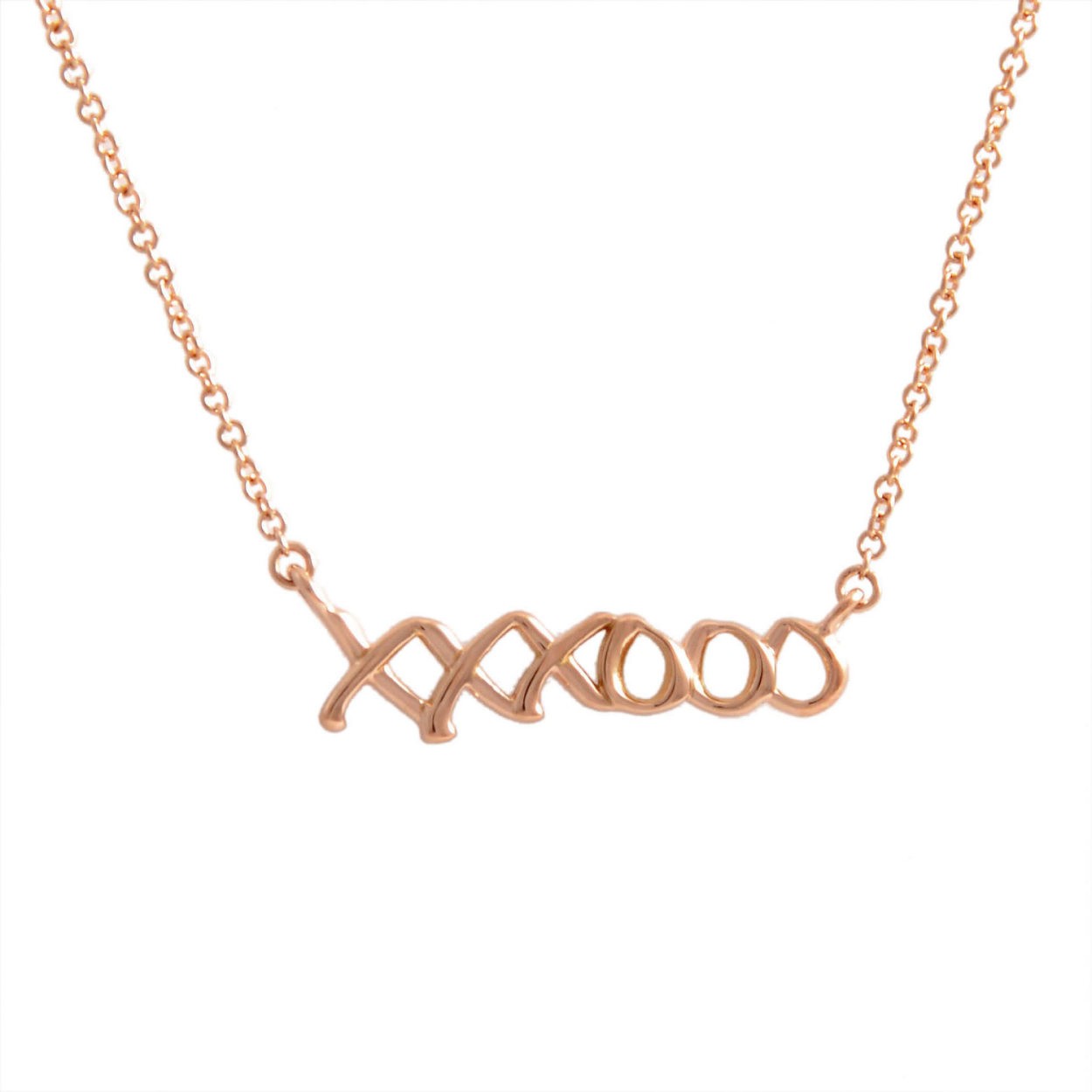 ティファニー TIFFANY&CO 36343214 パロマ・ピカソ グラフティ ラブ&キス  「XOXO」 ミニ ペンダント (18KRG) ネックレス 41～46cm