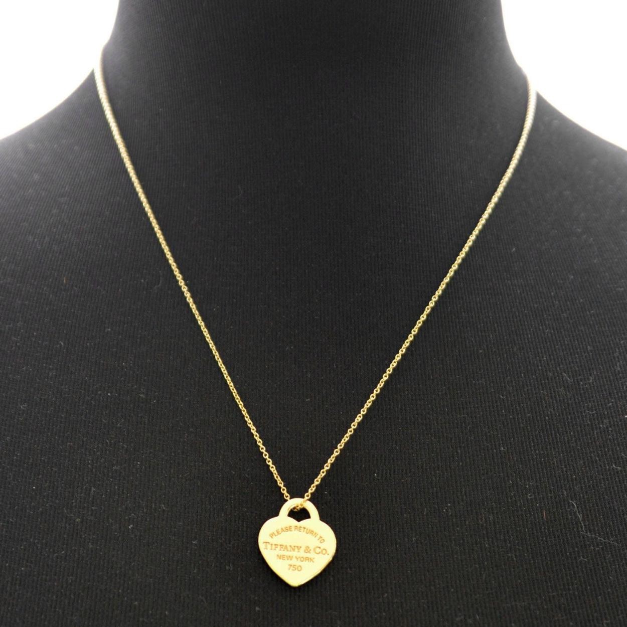 ティファニー TIFFANY&CO 21453145 RTT  リターン トゥ ティファニー スモール ハート タグ ペンダント (18KYG) ネックレス 46m