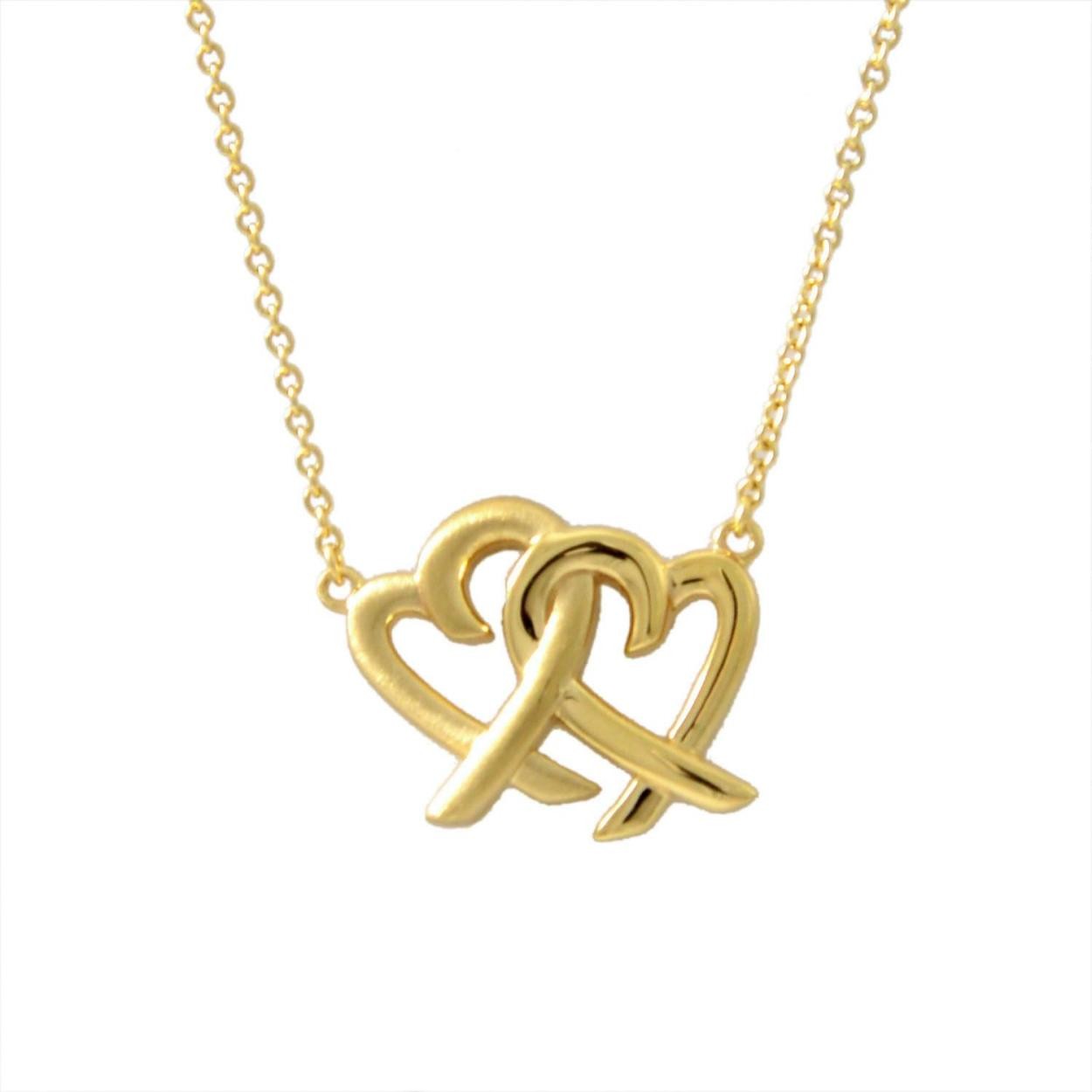 ティファニー TIFFANY&CO 32148425 パロマ・ピカソ ラビング ハート インターロッキング ペンダント (18KYG) ネックレス 46cm