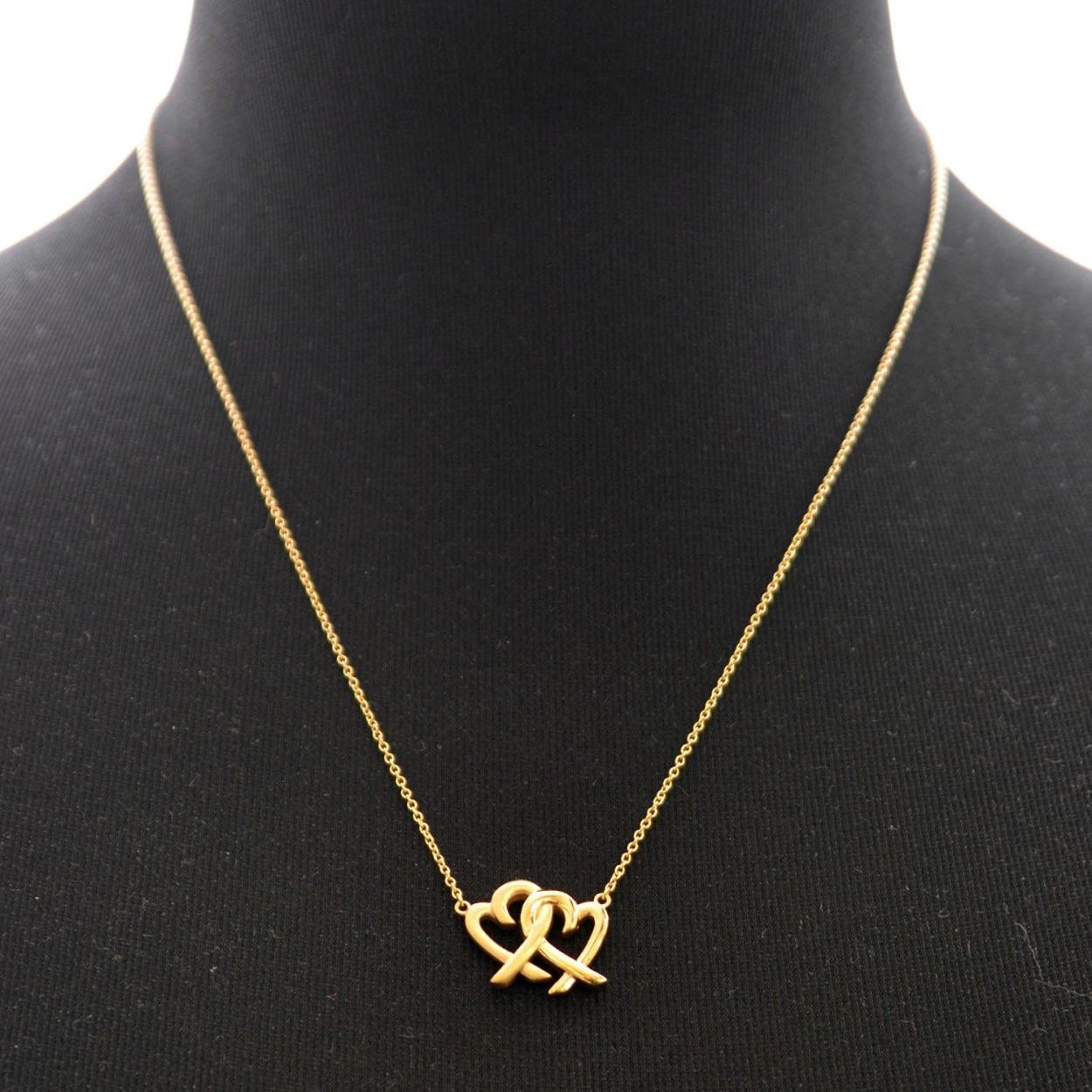 ティファニー TIFFANY&CO 32148425 パロマ・ピカソ ラビング ハート インターロッキング ペンダント (18KYG) ネックレス 46cm