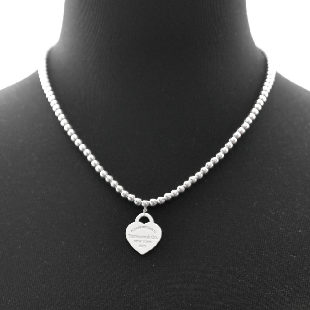 ティファニー TIFFANY&CO 24081192 RTT  リターン トゥ ティファニー スモール ハート タグ ビーズ チェーン ペンダント (SS) ネックレス 41cm