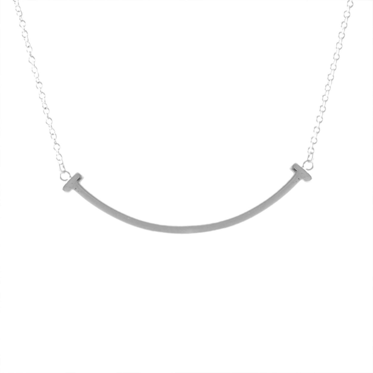 ティファニー TIFFANY&CO 36340207 Ｔｉｆｆａｎｙ Ｔ スマイル ペンダント (SS) ネックレス 41～46cm