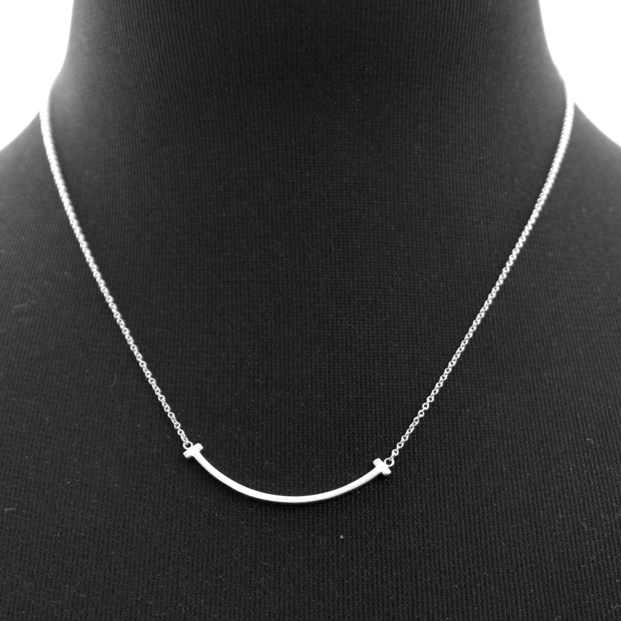 ティファニー TIFFANY&CO 36340207 Ｔｉｆｆａｎｙ Ｔ スマイル ペンダント (SS) ネックレス 41～46cm