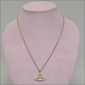 ヴィヴィアン ウェストウッド  ミニバス レリーフ ペンダント・ネックレス ゴールド 0017-14-62
