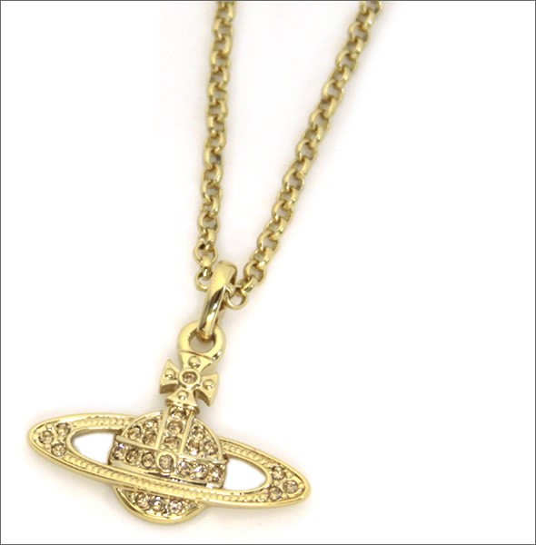 ヴィヴィアン ウェストウッド  ミニバス レリーフ ペンダント・ネックレス ゴールド 0017-14-62