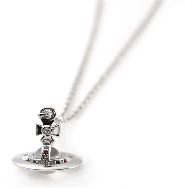 ヴィヴィアン ウェストウッド  タイニー オーブ　ペンダント・シルバー/マルチ 1466-01-01