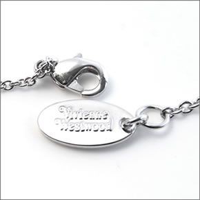 ヴィヴィアン ウェストウッド  ジゼル クリア・パヴェ×ストーン ペンダント・ネックレス  BP667/1