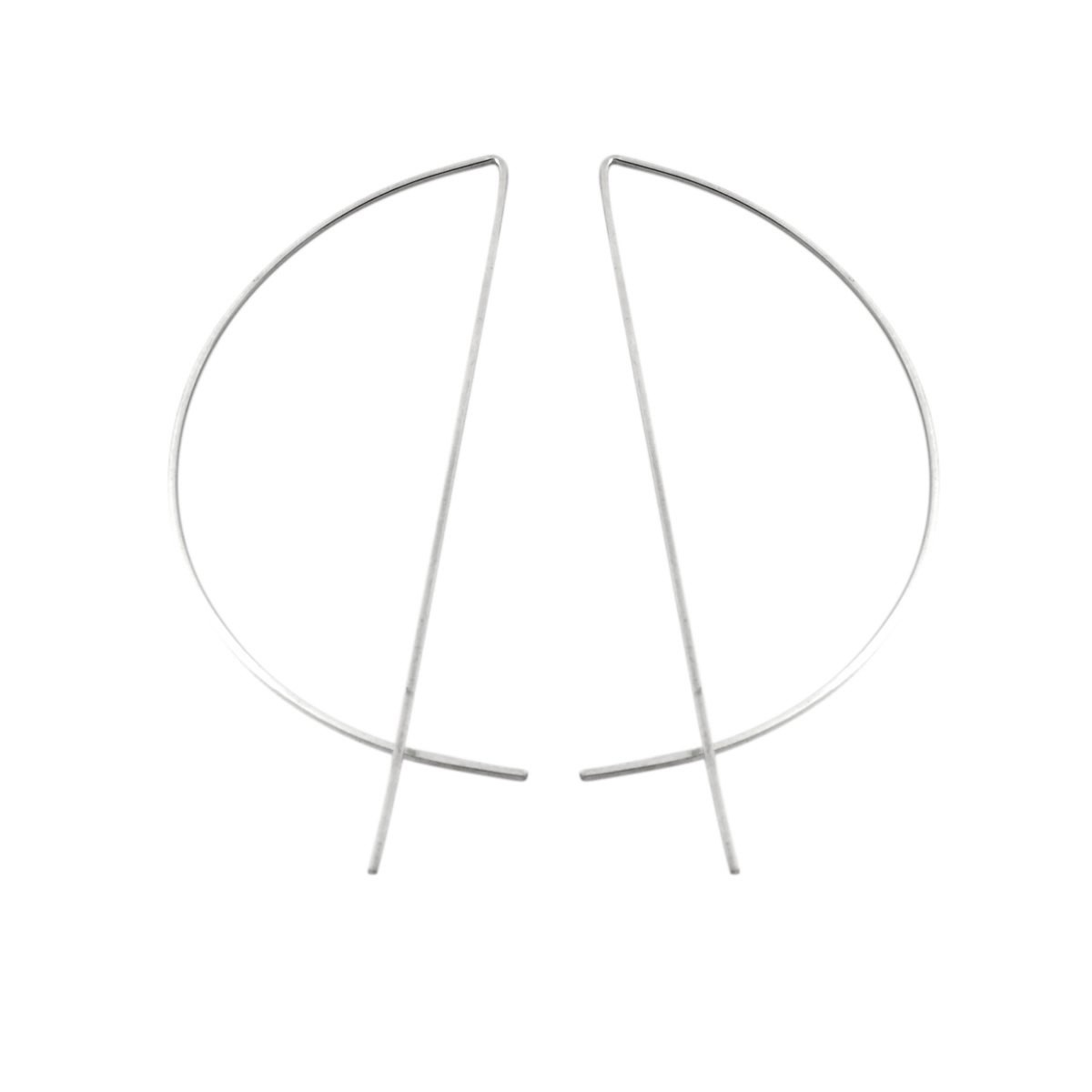 バイボー By Boe E197-SS ハーフムーン ワイヤー ピアス