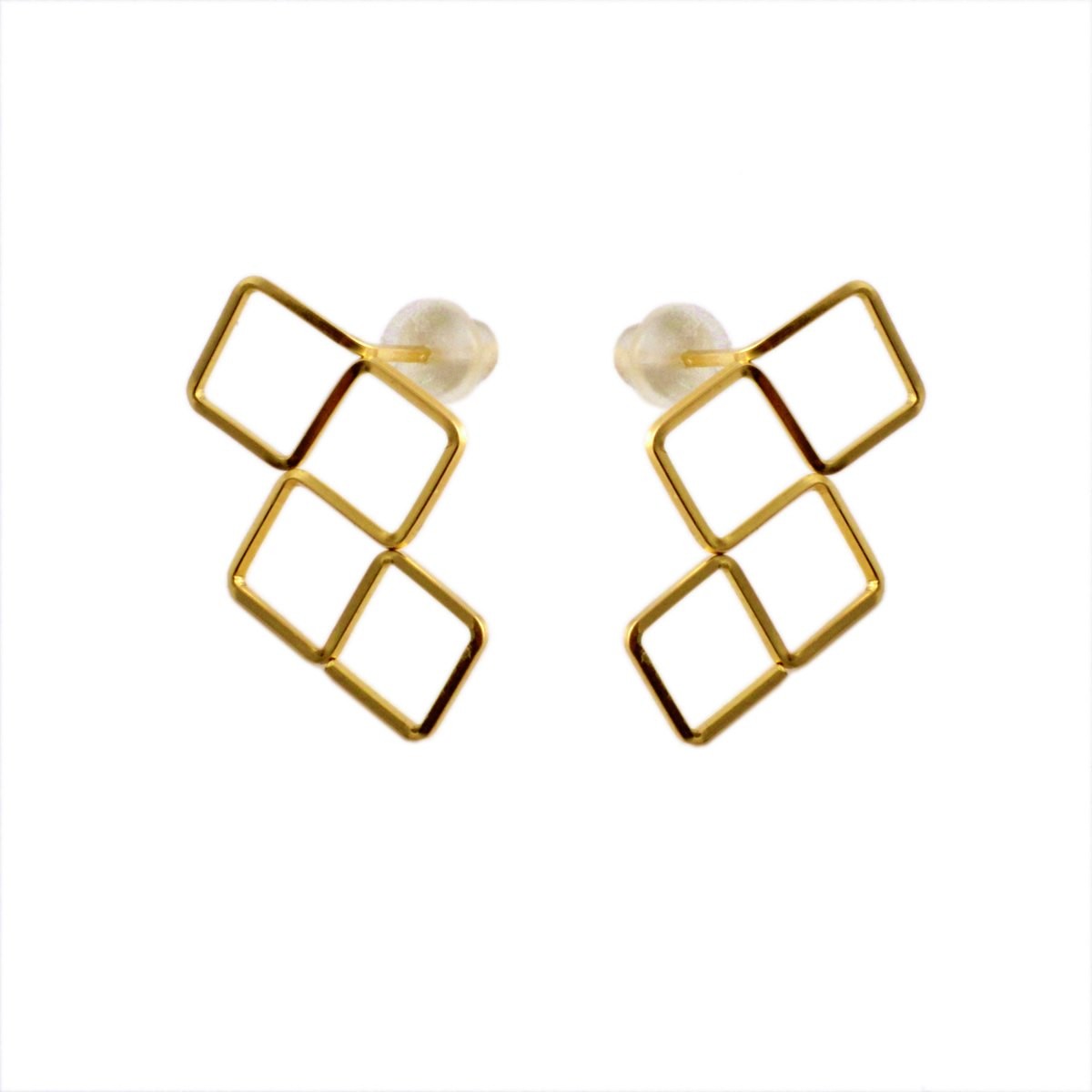 バイボー By Boe E274-GF スクエア ポスト ピアス