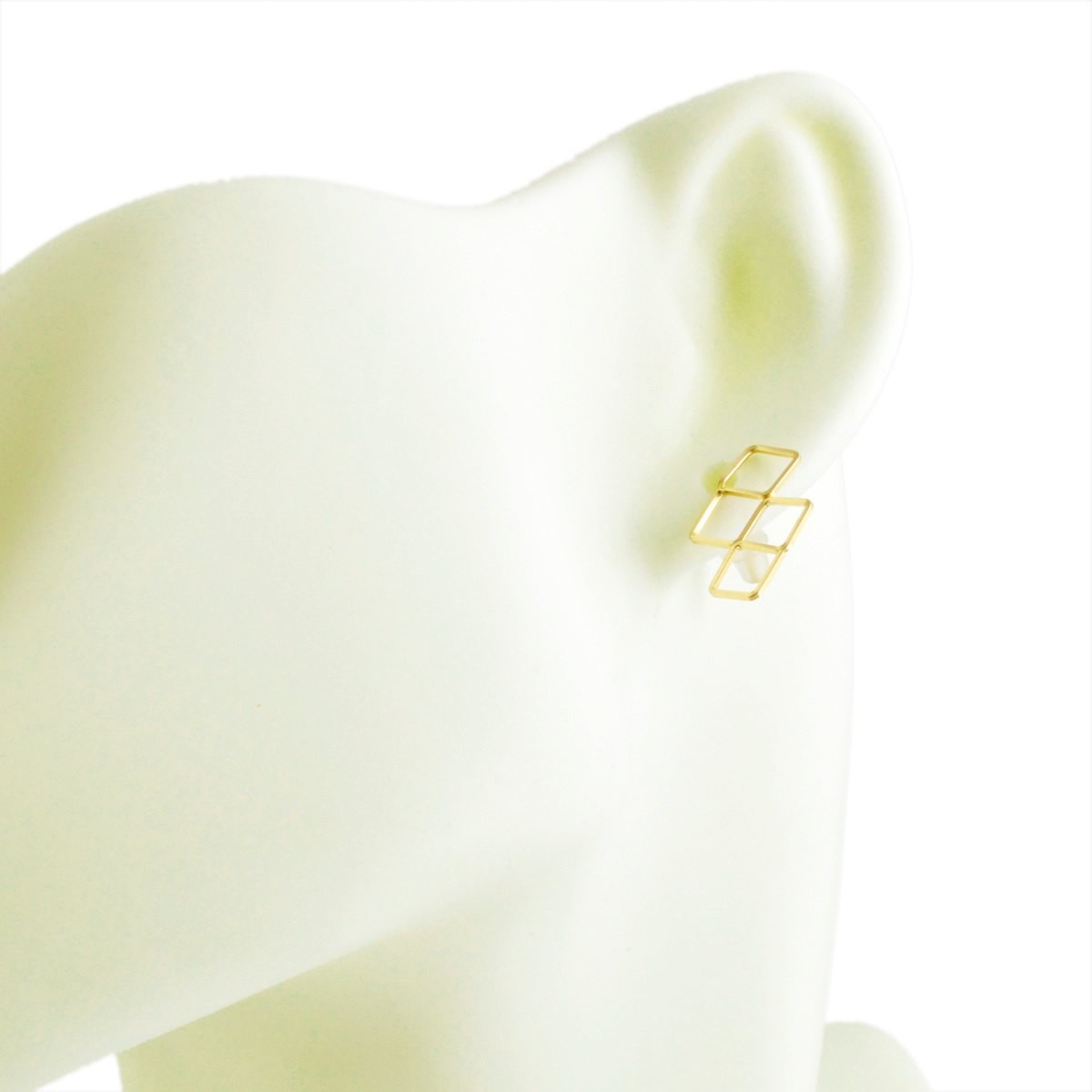 バイボー By Boe E274-GF スクエア ポスト ピアス