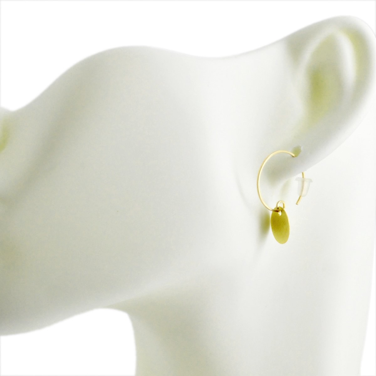 バイボー By Boe E419-GF ラウンドプレート フープ ピアス