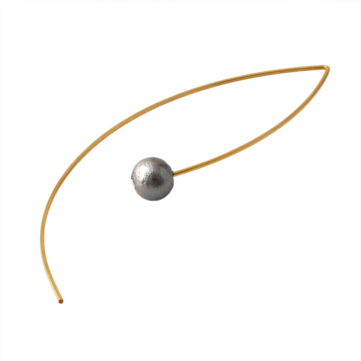 バイボー By Boe E14Silverpearl-GF ワイヤー アーク コットン シルバーパール ワイヤー ピアス