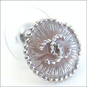 シャネル A85857 ARGENT/ROSE  フラワーモチーフ COCO ココマーク CCロゴ スタッド ピアス