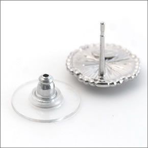 シャネル A85857 ARGENT/ROSE  フラワーモチーフ COCO ココマーク CCロゴ スタッド ピアス