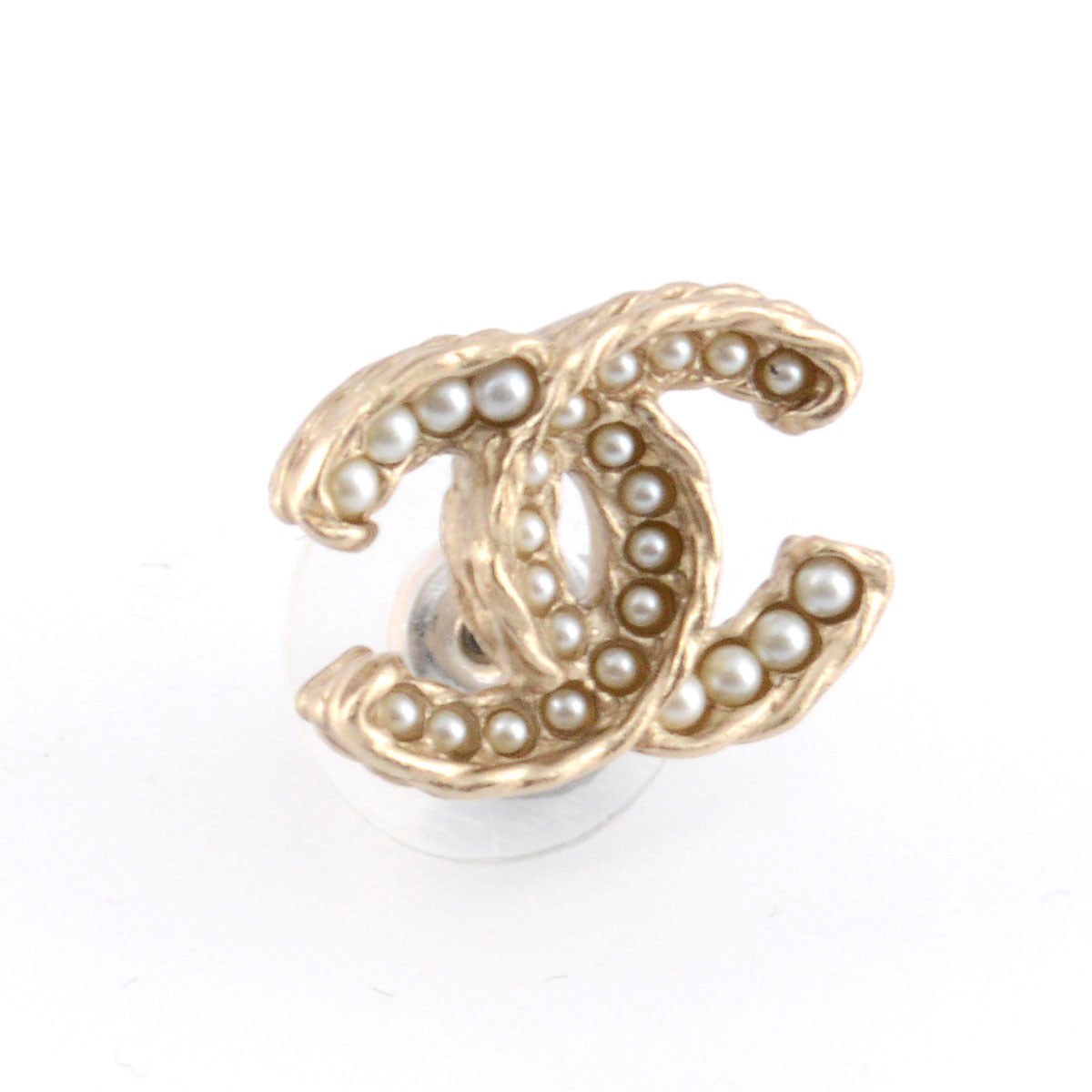 シャネル CHANEL A86546 DORE/BLANC NACRE COCO ココマーク CCロゴ×パール スタッド ピアス