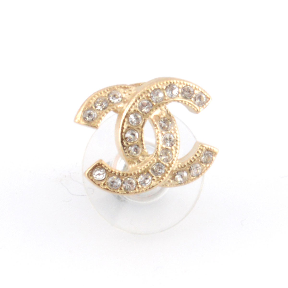 シャネル CHANEL A88582 DORE/CRISTAL COCO ココマーク CCロゴ×ラインストーン スタッド ピアス