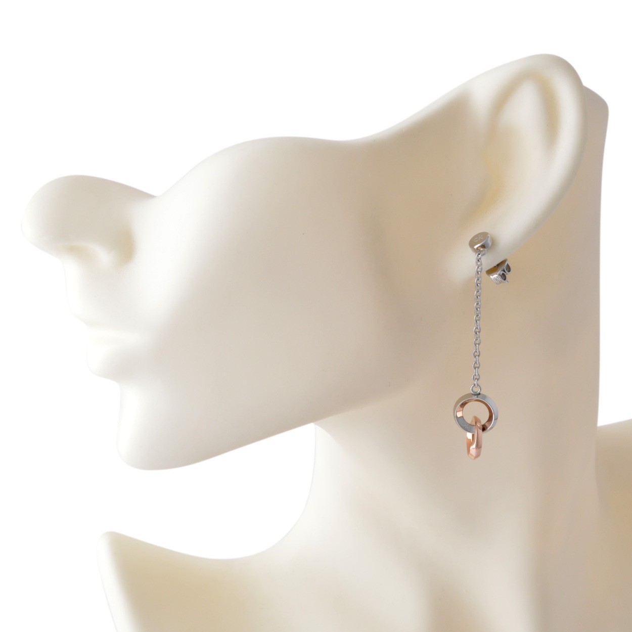 カルバンクライン Calvin Klein KJ4NPE200100 ダブル サークル ロング ピアス BEAUTY