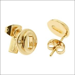 コーチ ≪取り寄せ商品≫ レイヤー ド マルチ オーバル パヴェ スタッズ ピアス 99971/GLD/E