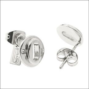 コーチ ≪取り寄せ商品≫ レイヤー ド マルチ オーバル パヴェ スタッズ ピアス 99971/SLV/E