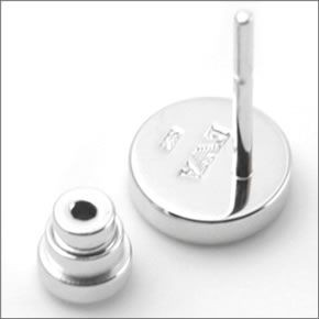 エンポリオアルマーニ EG3053040 イーグルモチーフ ラインストーン ディスク ピアス シルバー925