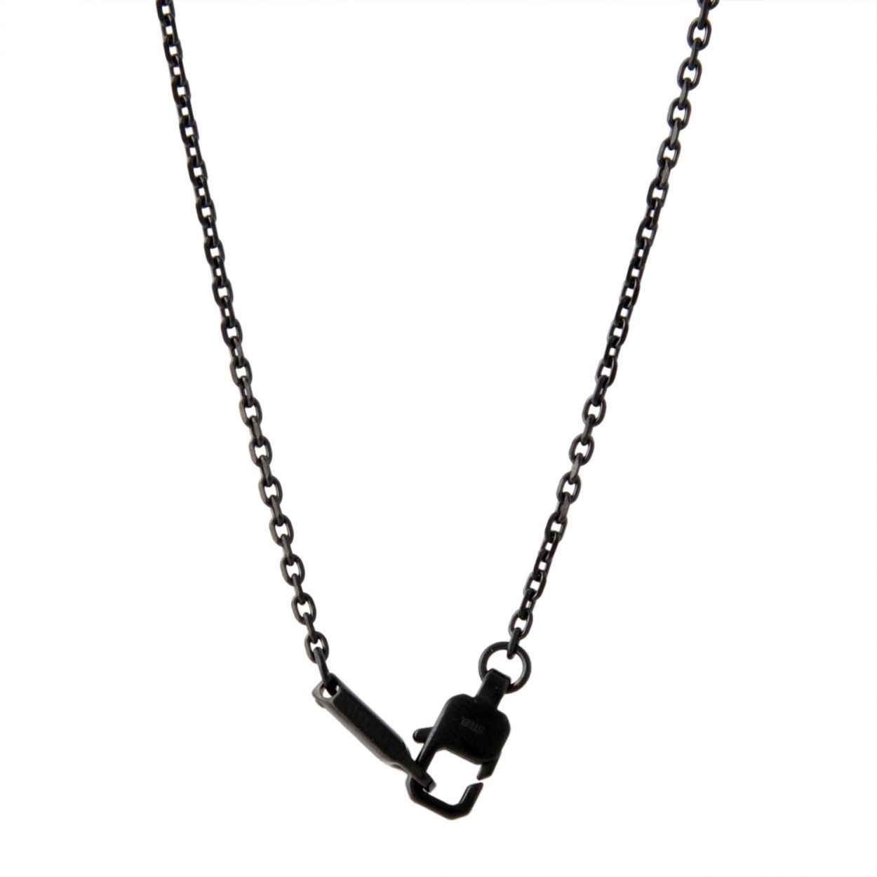 エンポリオアルマーニ EMPORIO ARMANI EGS2387001 編み込みレザーデザイン スクエア メンズ ネックレス/ペンダント