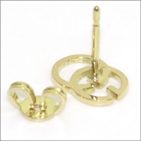 グッチ  GGピアス　18K イエローゴールド 094074-09850-8000