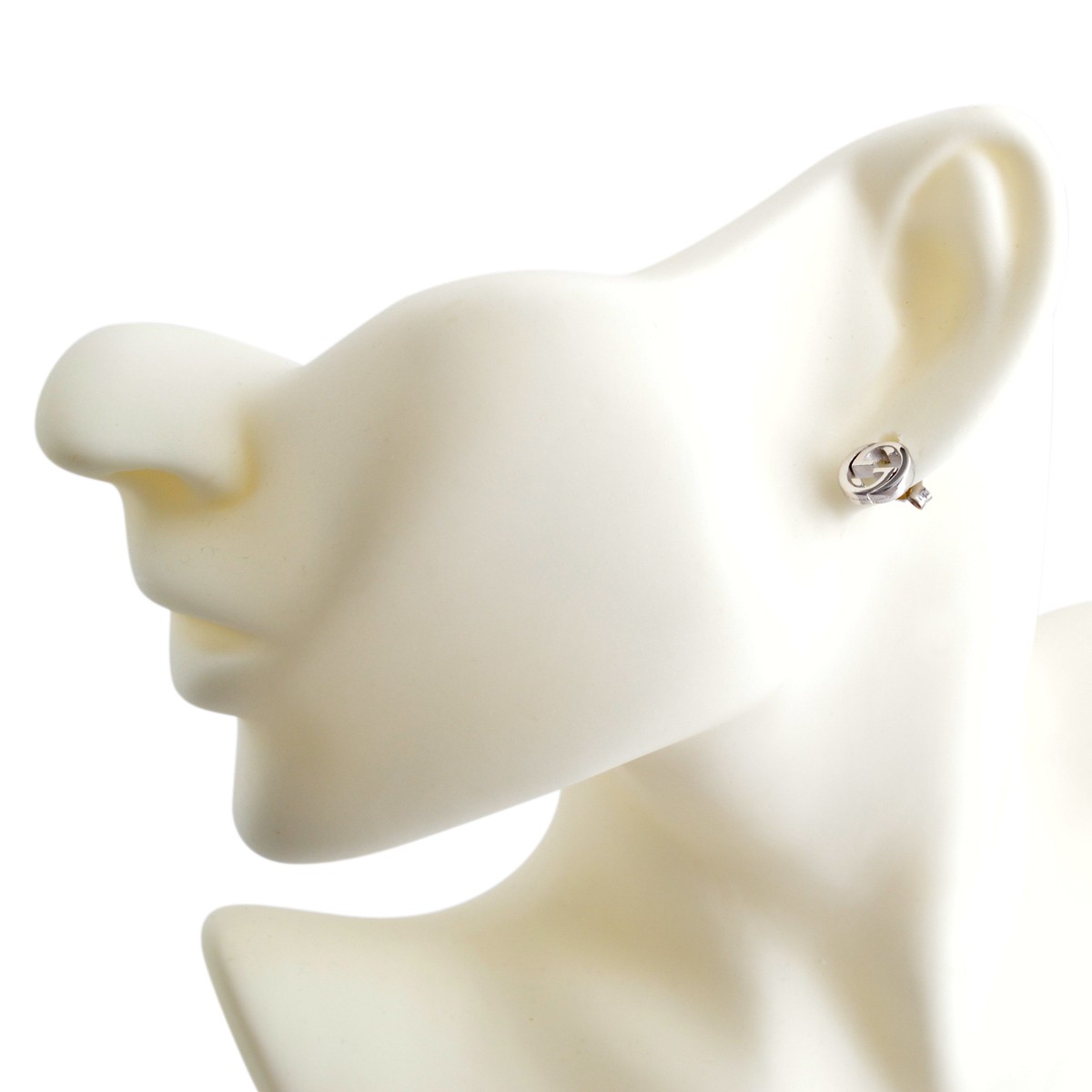 グッチ GUCCI 356289-J8400-0702 インターロッキングG スタッド ピアス シルバー