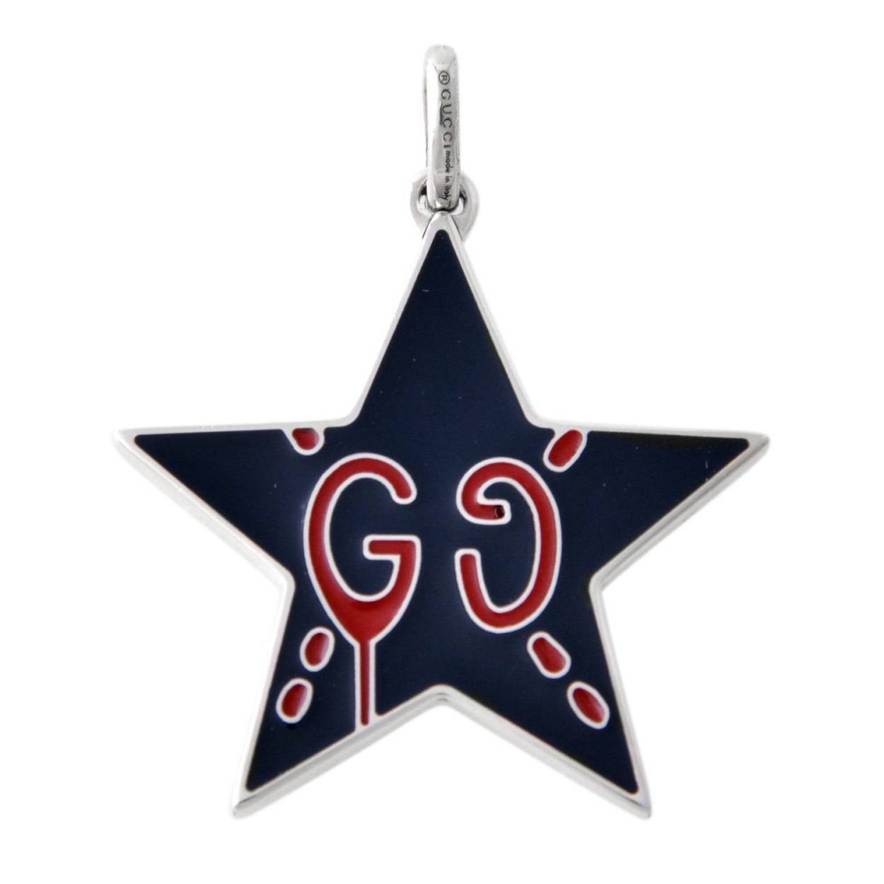 グッチ GUCCI 458488-J89L0-4065 STAR グッチゴースト スター シルバー チャーム  【ブレスレットチャーム】 【ペンダントトップ】