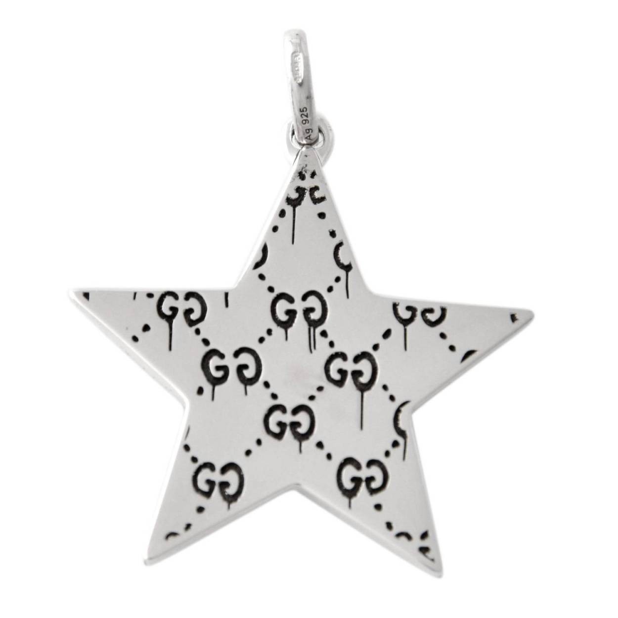 グッチ GUCCI 458488-J89L0-4065 STAR グッチゴースト スター シルバー チャーム  【ブレスレットチャーム】 【ペンダントトップ】