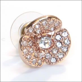 ケイトスペード DISCO PANSY STUDS フラワーモチーフ クリスタル ピアス WBRU7040-704