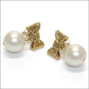 ケイトスペード ALL WRAPPED UP PEARLS drop earrings  ラップリボン パールモチーフ ピアス WBRU3303-152