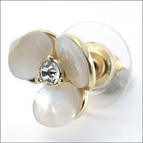 ケイトスペード DISCO PANSY Studs パンジーモチーフ クリスタル・ビジュー スタッド ピアス WBRU6748-110