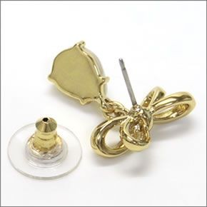 ケイトスペード WBRU9479-142 TIED UP drop Earrings リボンモチーフ×パール ドロップ ピアス