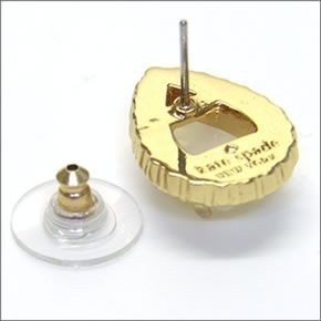 ケイトスペード WBRUA324-143 BUTTER UP Studs しずくモチーフ マザーオブパール×クリスタル・パヴェ スタッド ピアス