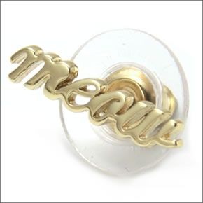 ケイトスペード WBRUA238-711 OUT OF THE BAG cats meow studs キャット 猫シルエット ミャウ ロゴ ピアス