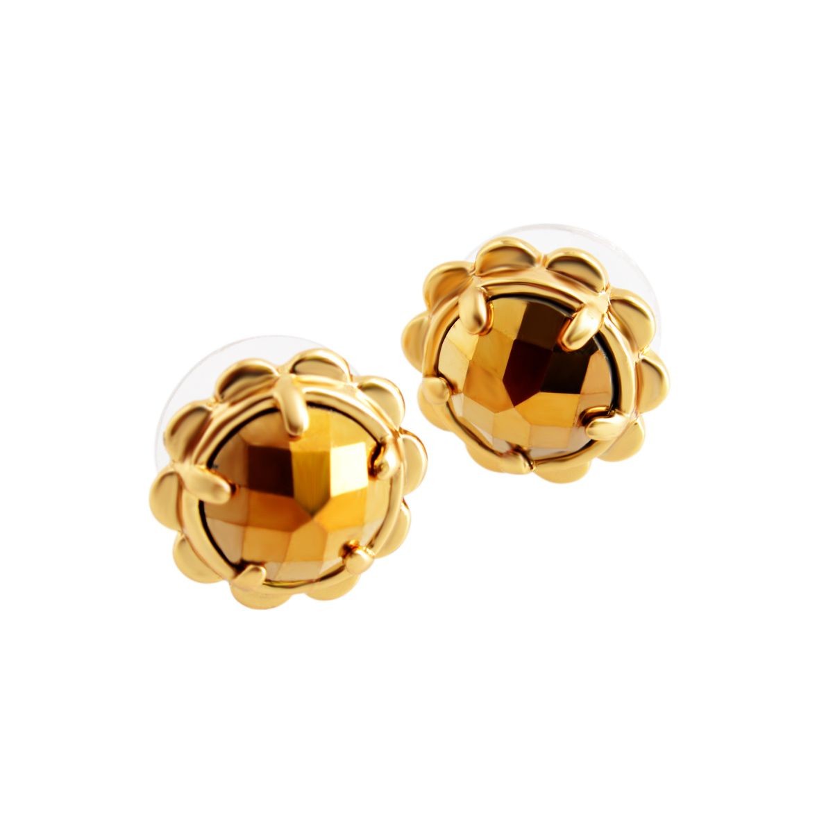 ケイトスペード Kate Spade WBRUB974-711 Gold スカラップ クリスタル スタッド ピアス Scalloped Edge Studs