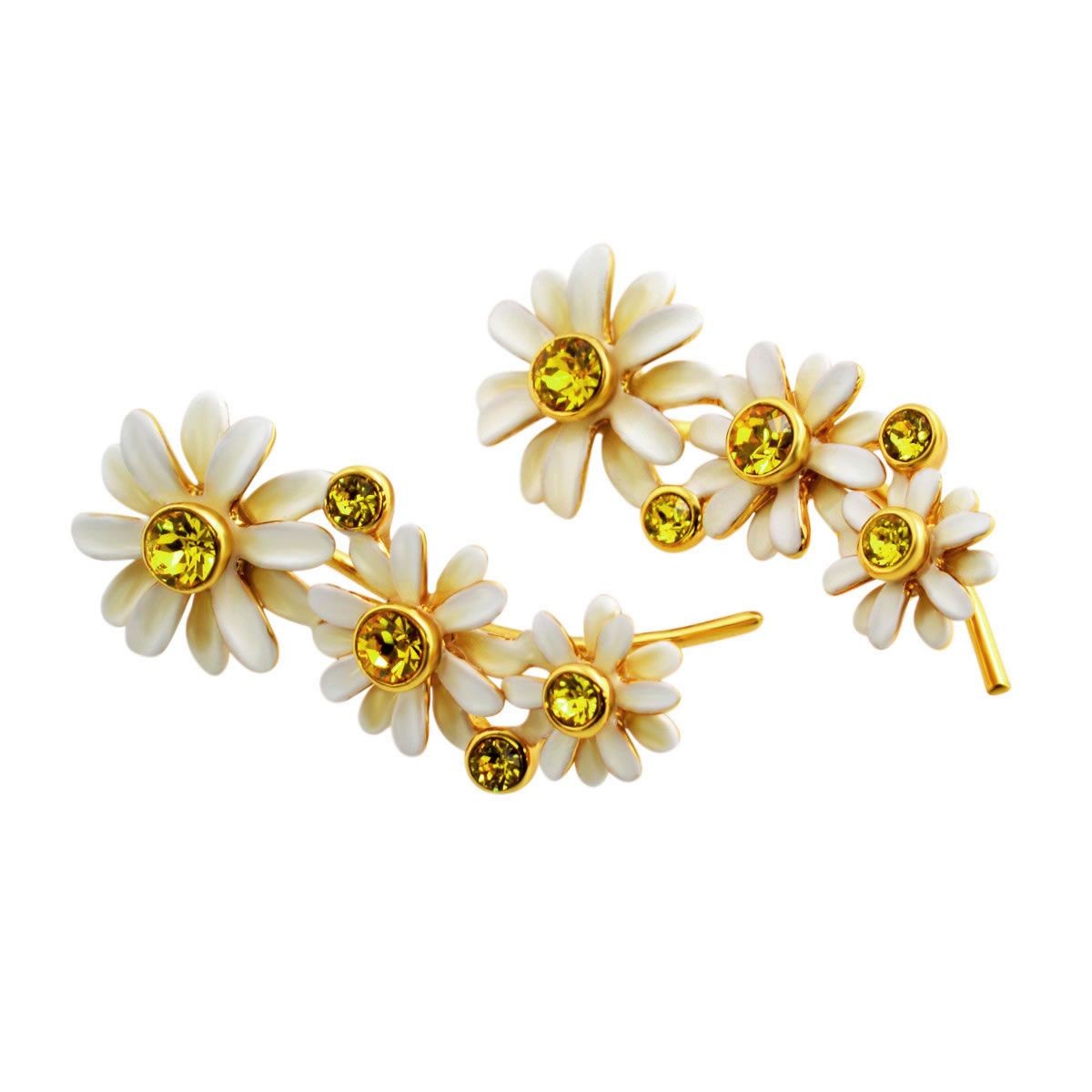 ケイトスペード Kate Spade WBRUB933-194 White Multi Dazzling Daisies Ear Pin デイジーモチーフ イヤーピン イヤーカフ