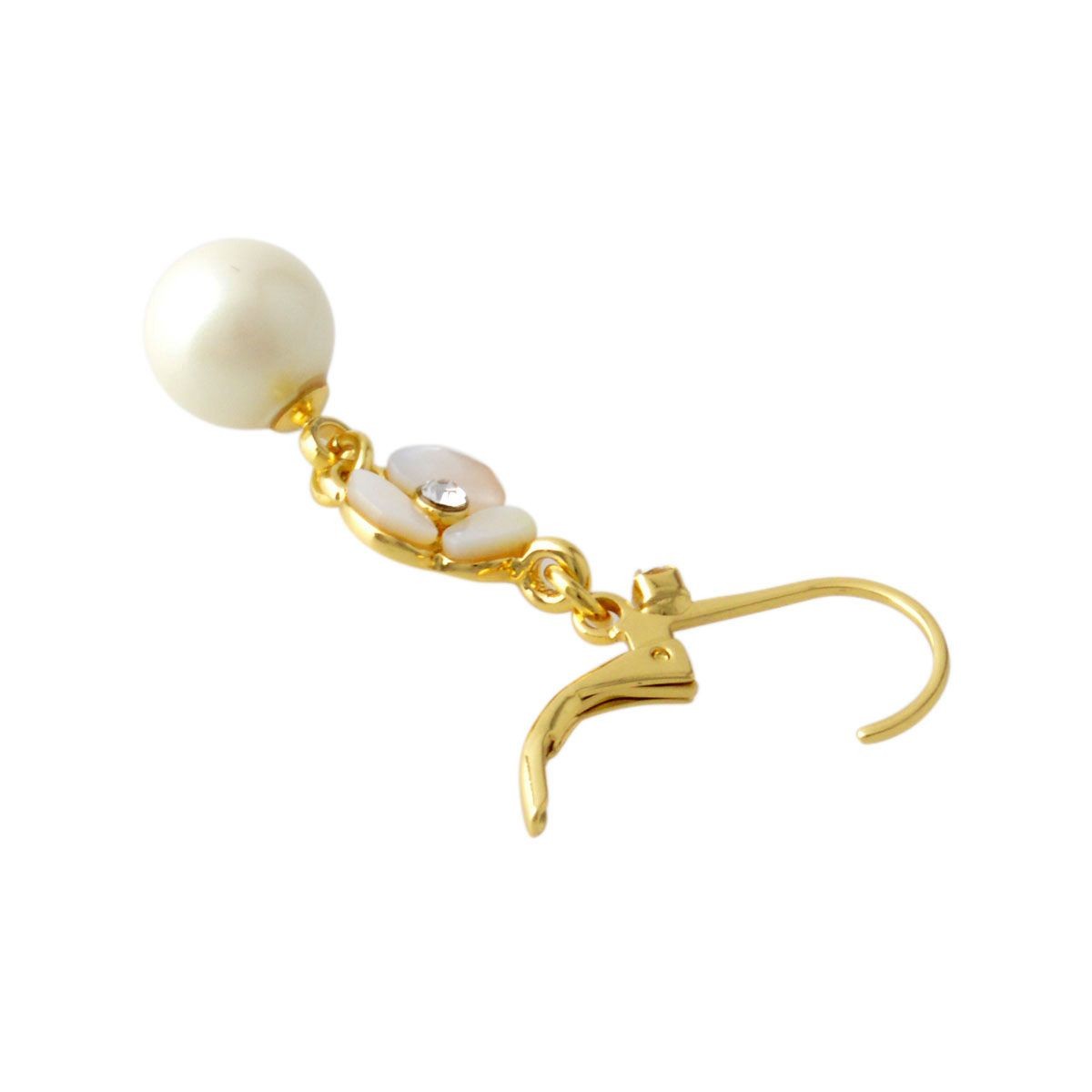 ケイトスペード Kate Spade WBRUC972-143 Cream Multi DISCO PANSY drop leverback earrings パンジーモチーフ&パール ドロップ ピアス