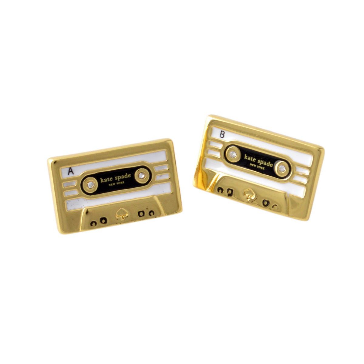 ケイトスペード Kate Spade WBRUD109-974 Multi JAZZ THINGS UP cassette studs カセットテープモチーフ スタッド ピアス