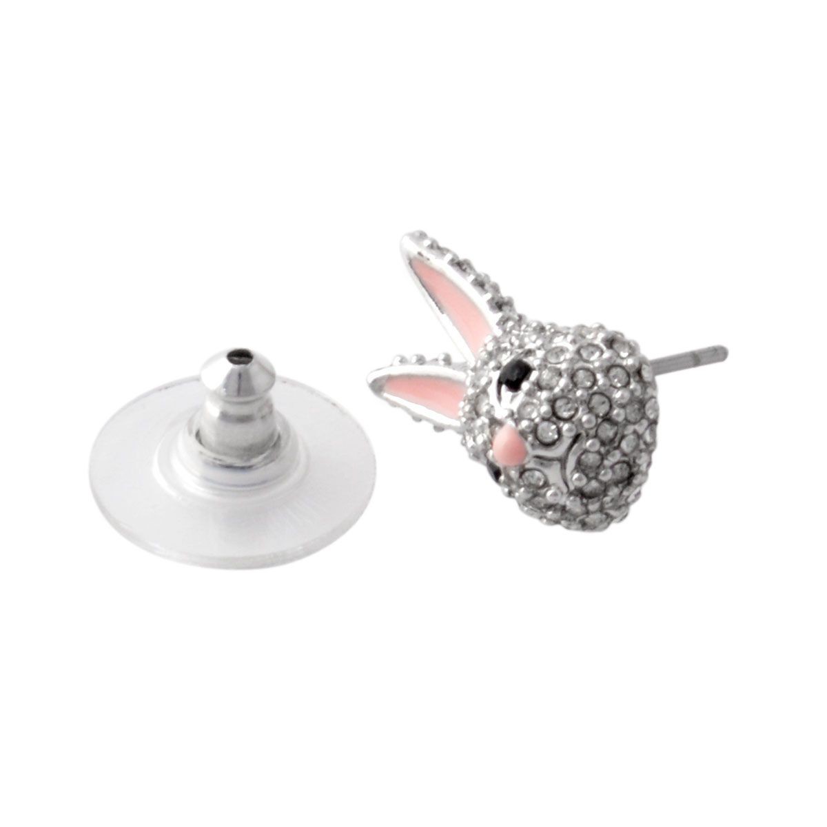 ケイトスペード Kate Spade WBRUD589-922 clear/silver MAKE MAGIC rabbit studs ウサギモチーフ クリスタルパヴェ スタッド ピアス