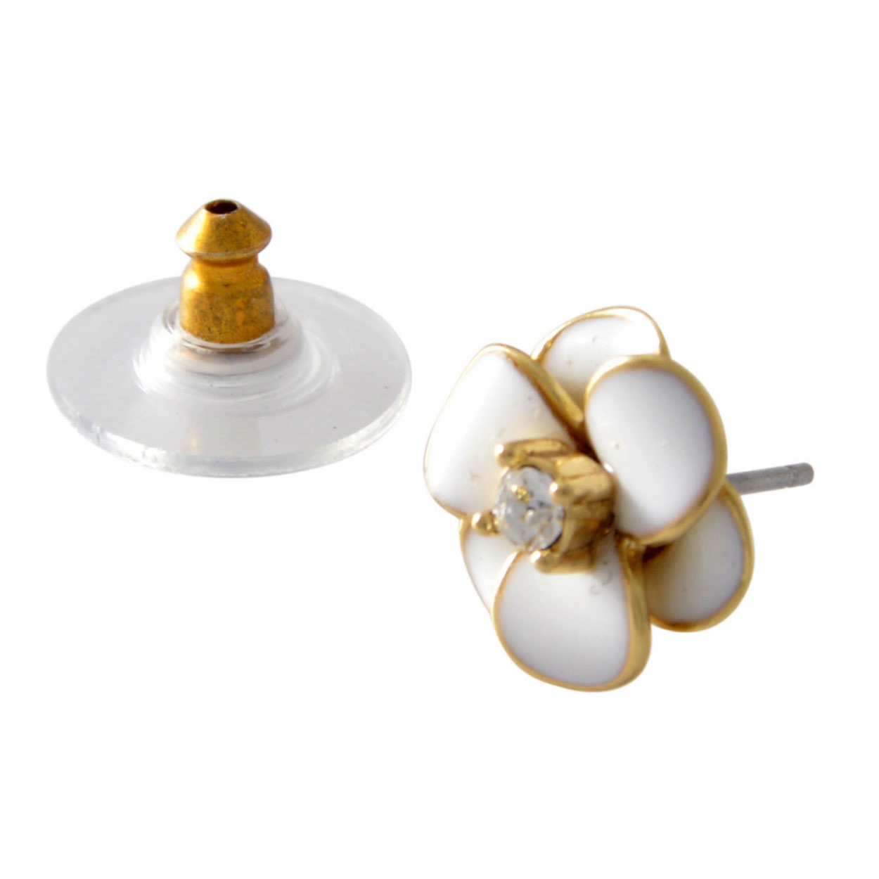 ケイトスペード Kate Spade WBRUE242-100 White フラワーモチーフ スタッド ピアス Shine On Flower Studs