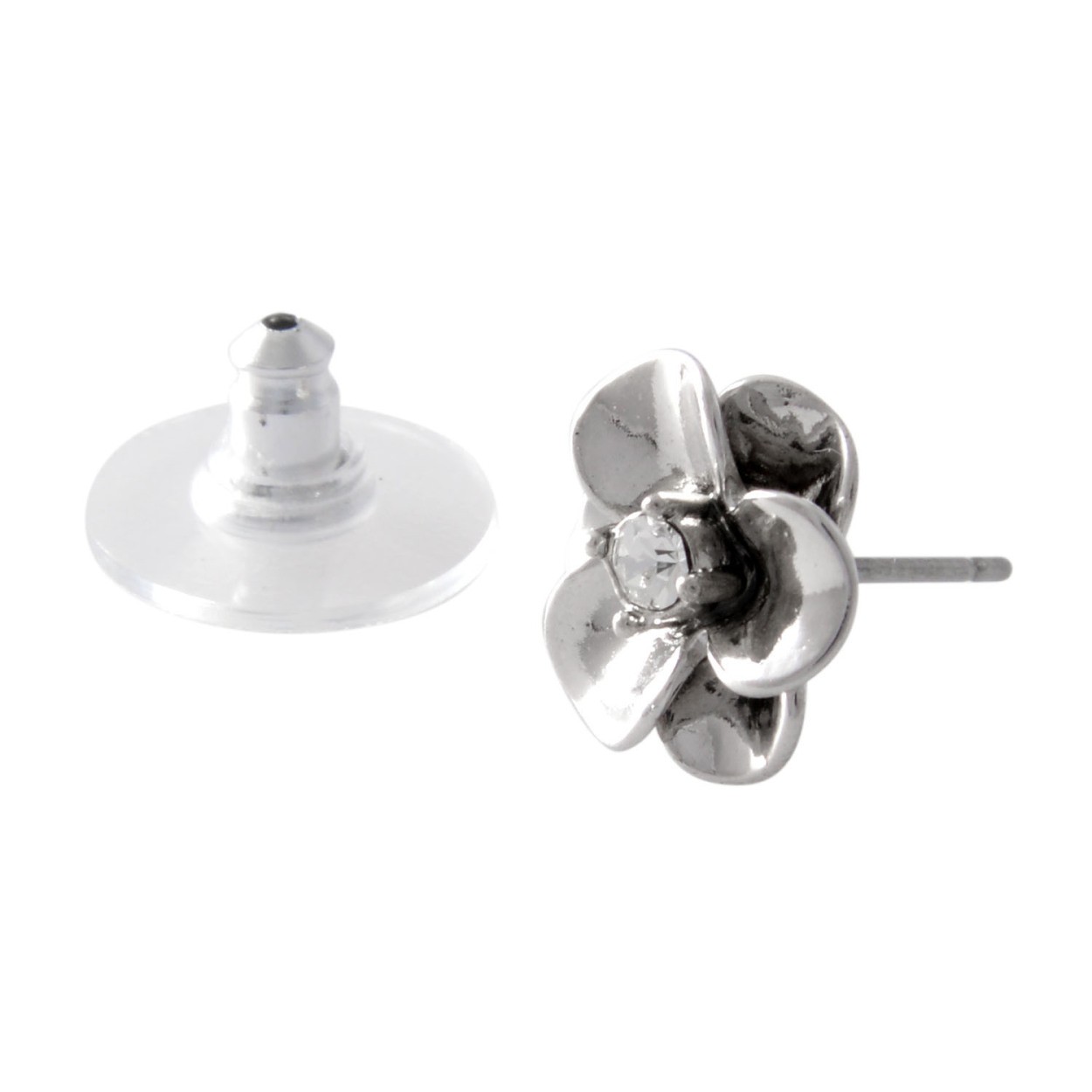 ケイトスペード Kate Spade WBRUE451-040 Silver フラワーモチーフ スタッド ピアス Shine On Flower Studs