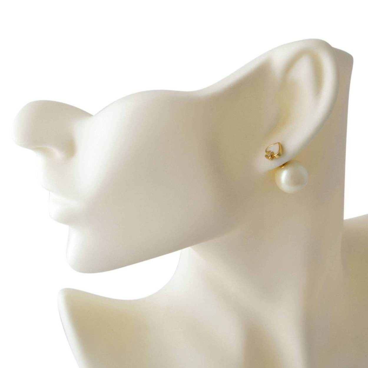 ケイトスペード Kate Spade WBRUD617-143 Cream Multi スペード型 パール リバーシブル 2WAY ピアス Signature Spade Reversible Earrings