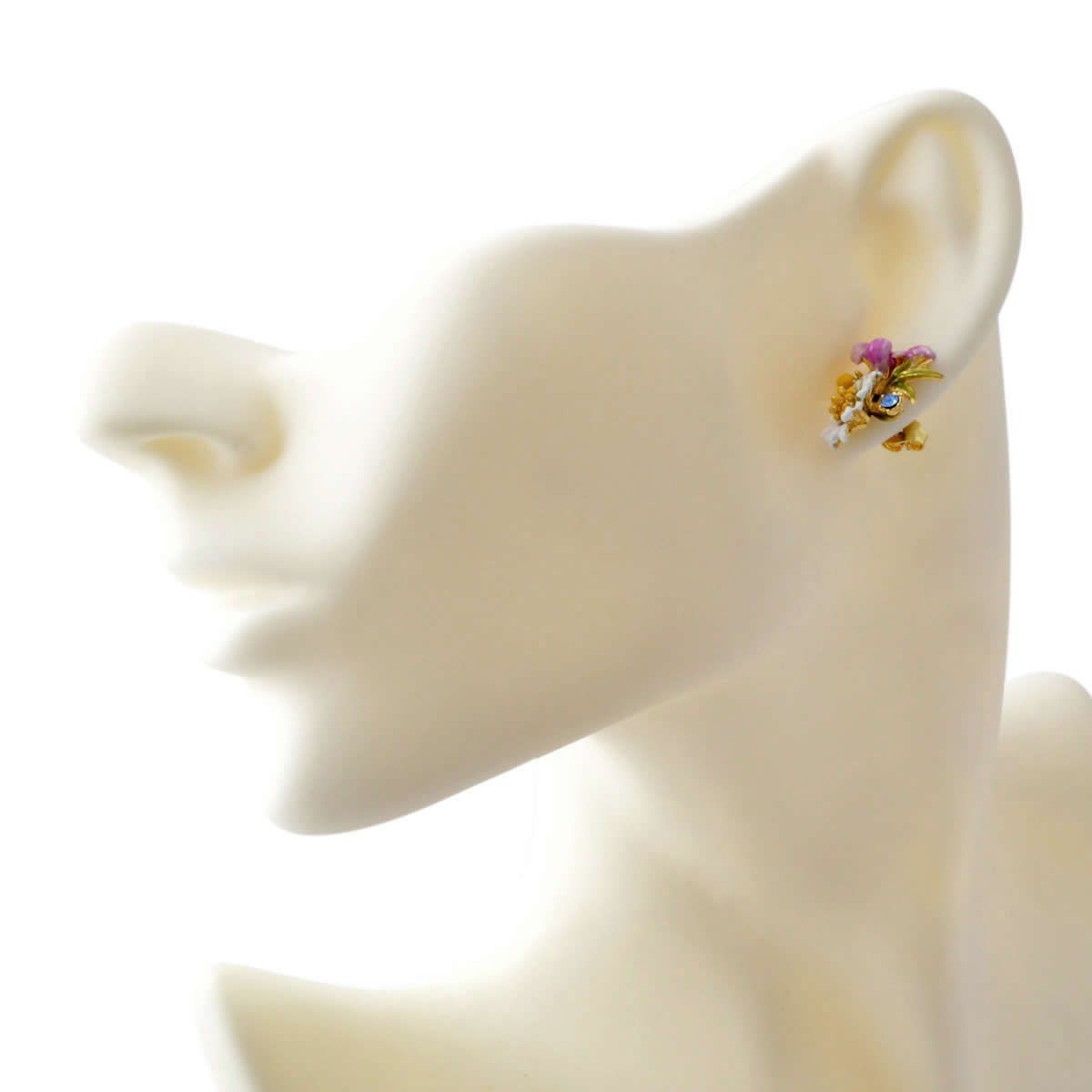 レネレイド Les Nereides ADFS101Ｔ/1 フラワーモチーフ スタッド ピアス FLORAISONS SAUVAGES