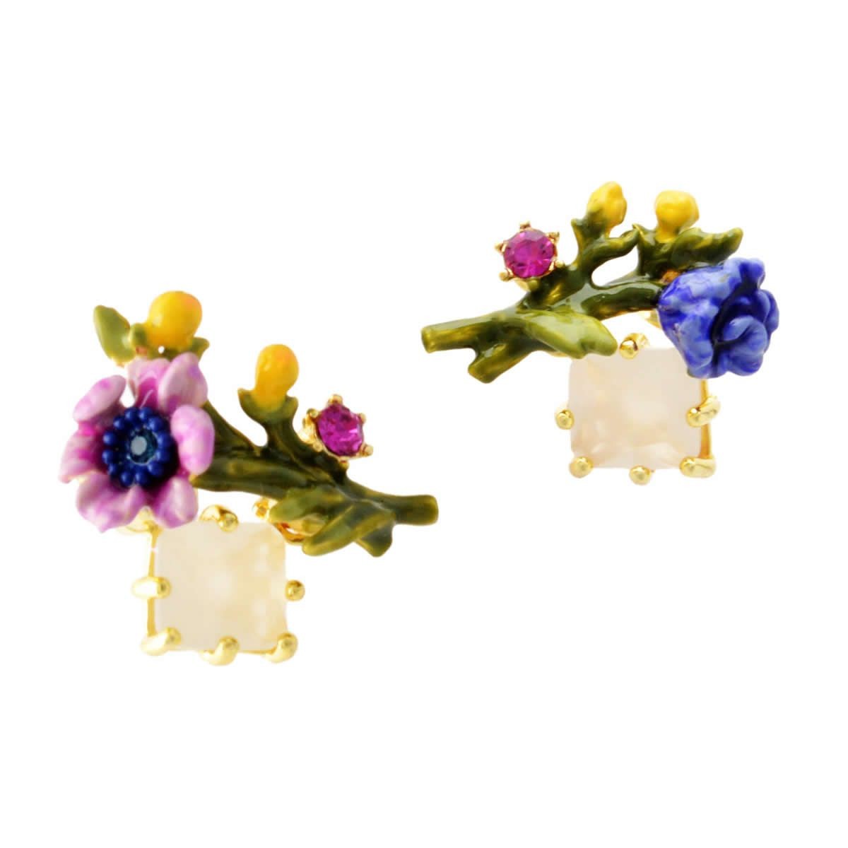 レネレイド Les Nereides ADFS103T/1 フラワーモチーフ スタッド ピアス FLORAISONS SAUVAGES