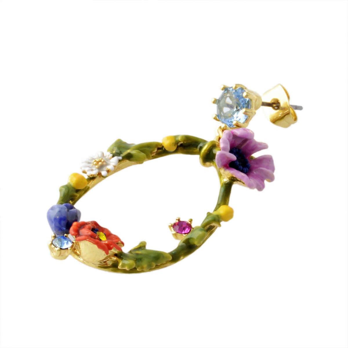 レネレイド Les Nereides ADFS109T/1 花輪モチーフ フラワー ピアス FLORAISONS SAUVAGES