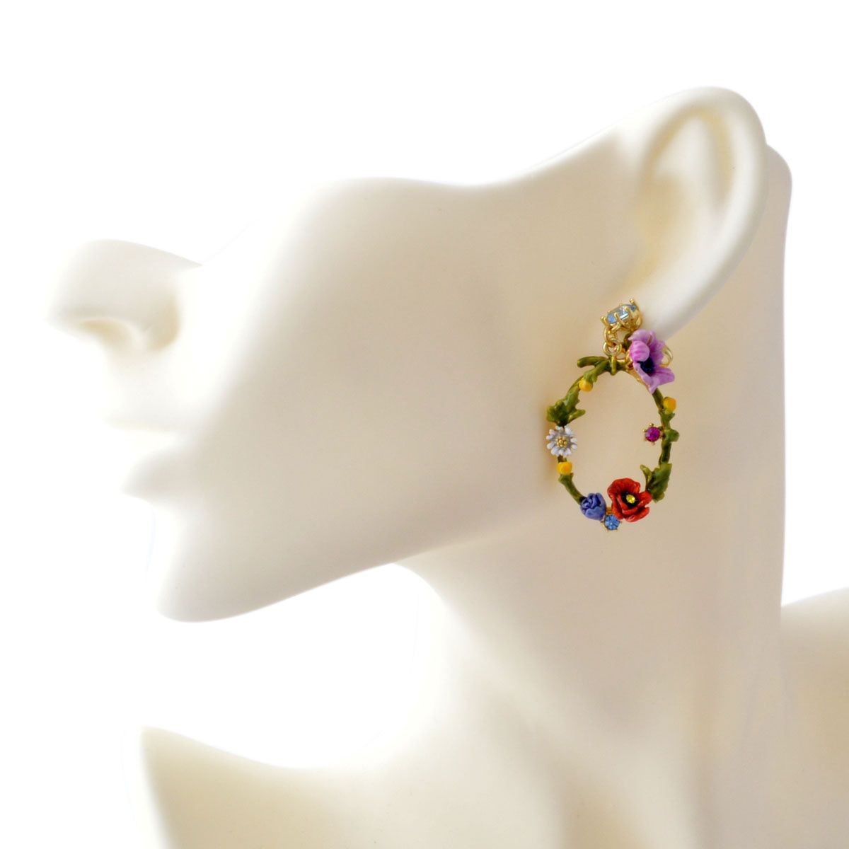 レネレイド Les Nereides ADFS109T/1 花輪モチーフ フラワー ピアス FLORAISONS SAUVAGES